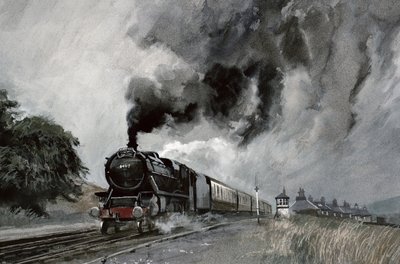 Steam Train at Garsdale, Cumbria by John Cooke